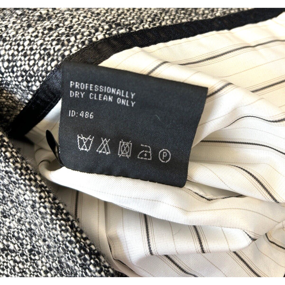 Black Rivet Womens Tweed Blazer w Faux Fur Collar Sz 8 Rhinestone Buttons Lined - Picture 9 of 9